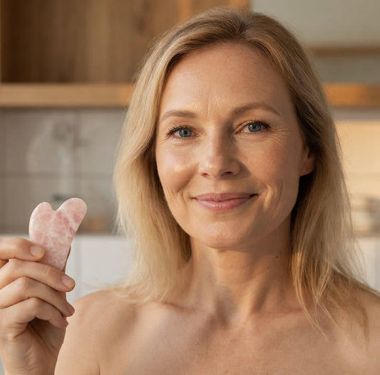 Gua Sha Vital - ansiktssten för att dränera ansiktet på vätska SwedishHome